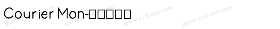 Courier Mon字体转换